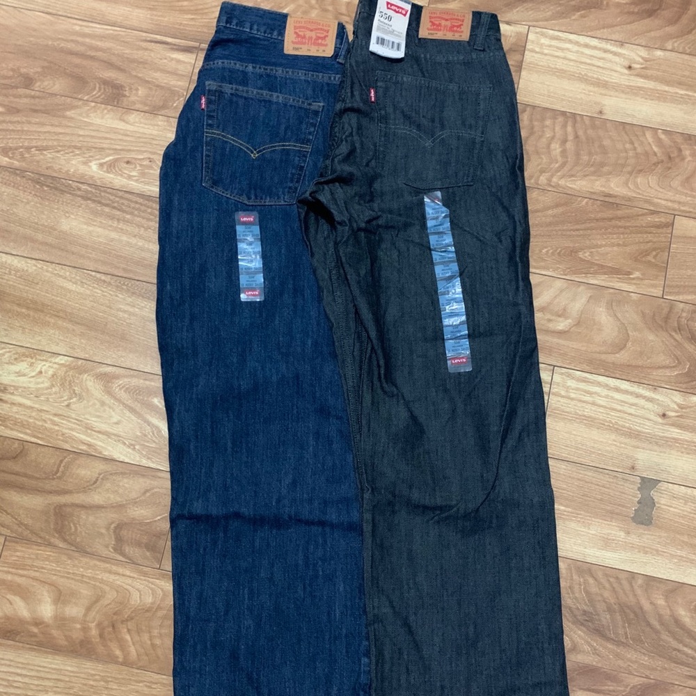 Two pairs of men’s Levi’s